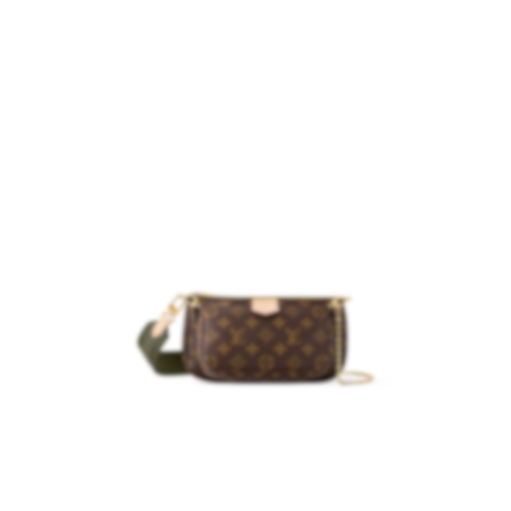 Premium Monogram Crossbody Bag – Brown