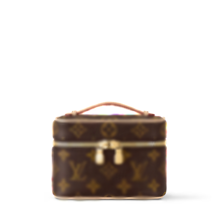 Luxury Vanity Case Bag – Brown Edition